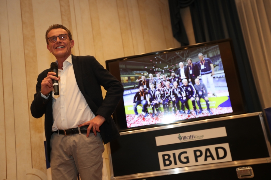 Angelo Lorenzetti Durante Il Discorso Di Fine Stagione